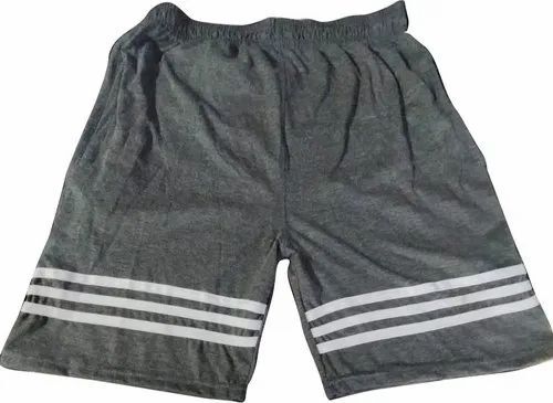 Men Grey Hosiery Cotton Shorts