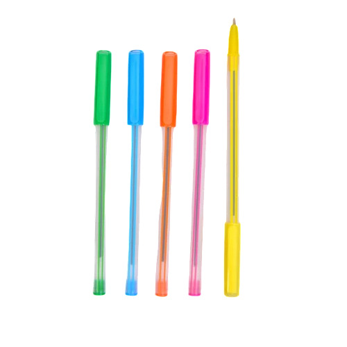 Multicolor 1.0 Mm Plastic Ball Pen