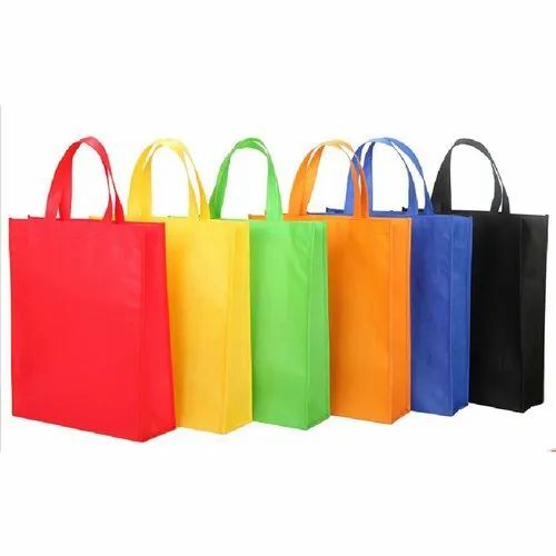 Multicolor Non Woven Loop Handle Bag