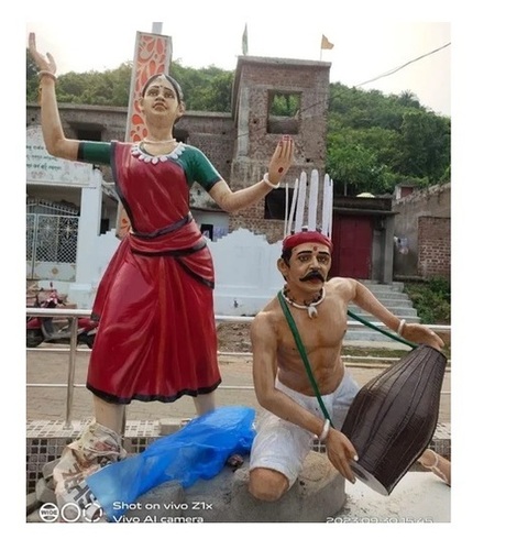 Outdoor Decoration FRP Human Statues