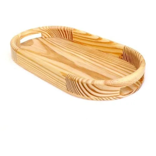 Oval Shape Wooden Tray