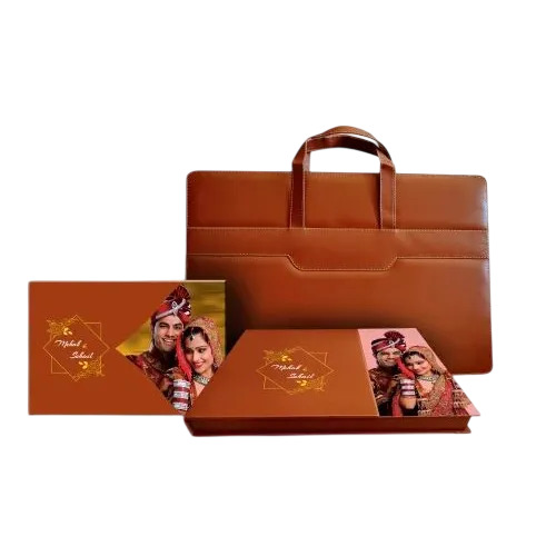 Wedding Brown Photo Album With Cover