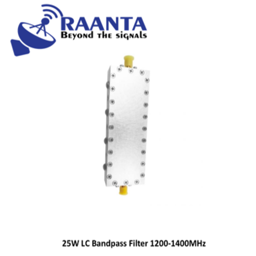 25W LC Bandpass Filter 1200-1400MHz