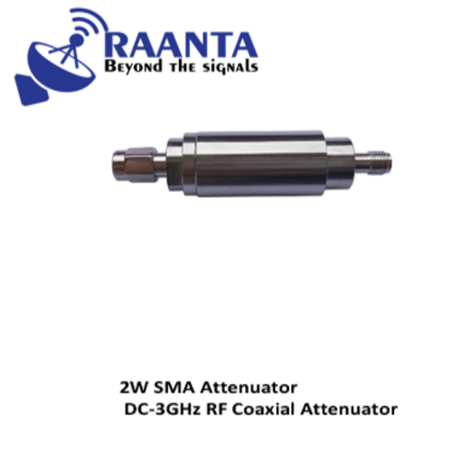 2w Sma Attenuator Dc-3ghz Rf Coaxial Attenuator