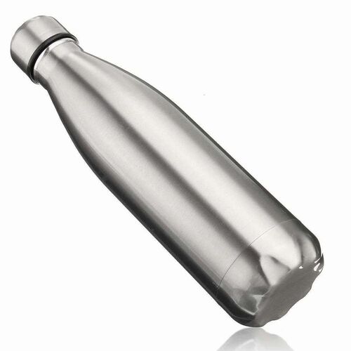 500 Ml Silver Stainless Steel Water Bottle