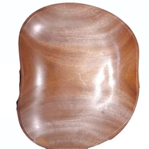 8 Inch Heart Shape Wooden Tray