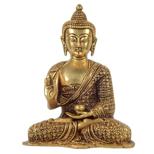 Brass Buddha God Statue