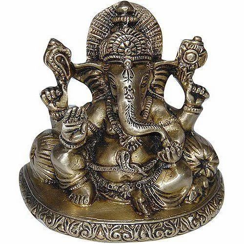 Brass Ganesha God Statue