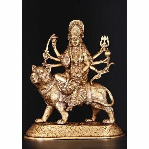 Brass Goddess Durga Statue