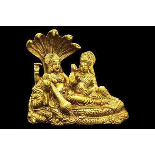 Brass Laxmi Vishnu Statue