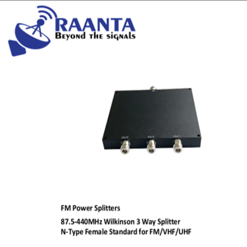FM Power Splitters 87.5-440MHz Wilkinson 3 Way Splitter N-Type Female Standard for FM VHF UHF