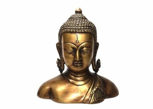 Golden Color Brass Buddha Statue