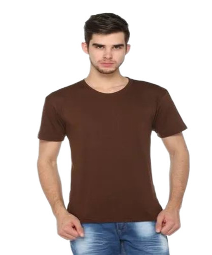Men Half Sleeve Plain T Shirt