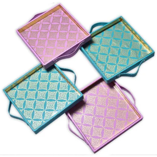 Square Leather Tray