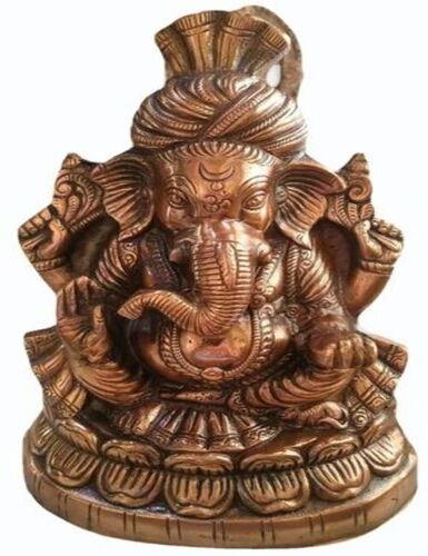 10 Inch Brass Ganesha Statue