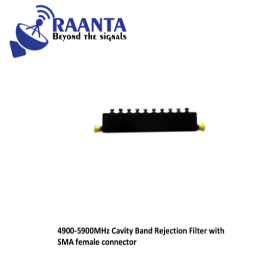4900-5900mhz Cavity Band Rejection Filter With Sma Female Connector