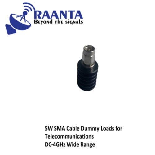5w Sma Cable Dummy Loads For Telecommunications Dc-4ghz Wide Range