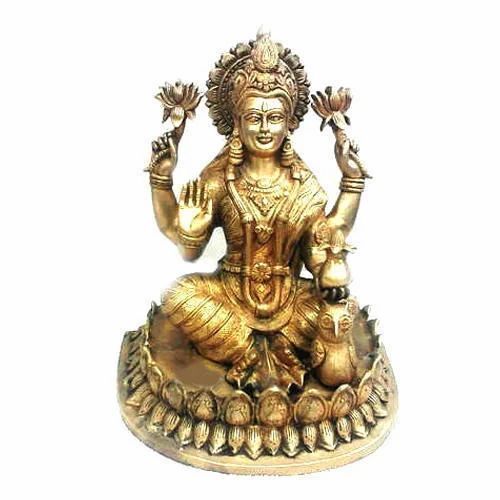 Brass Goddess Laxmi Statue