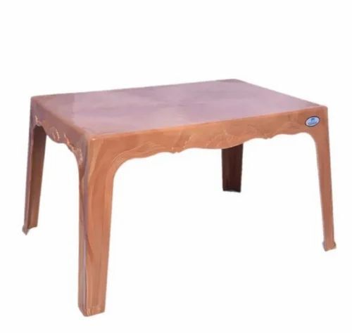 Brown Rectangular Plastic Table