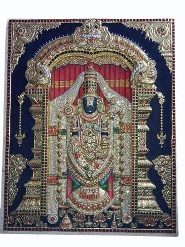 Embossed Balaji Tanjore Painting