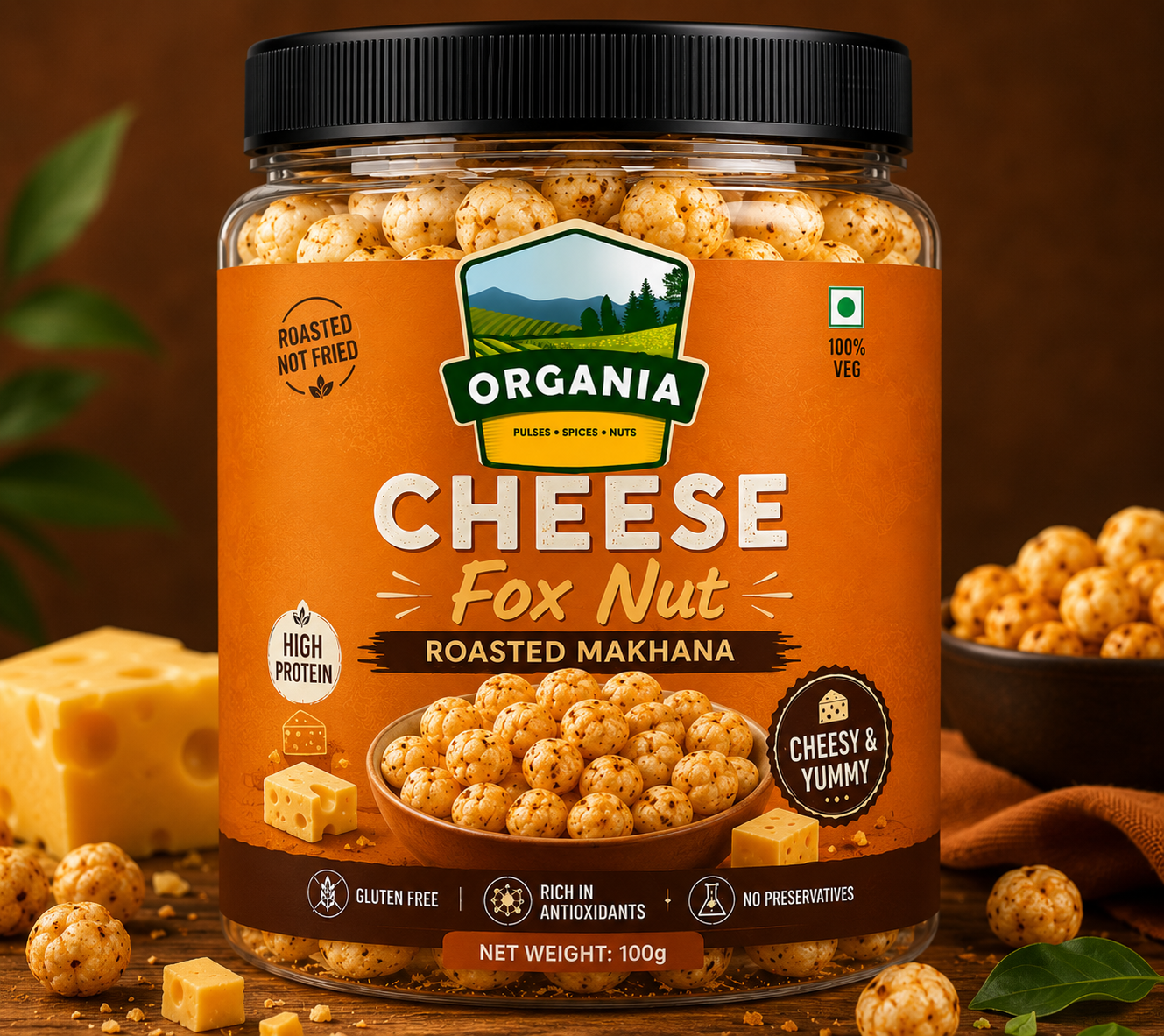 Flavoured Makhana Cheese Fox Nut