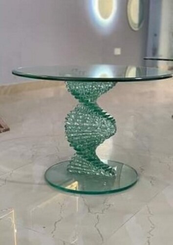 Glass Round Table - Assembly: No Assembly Required