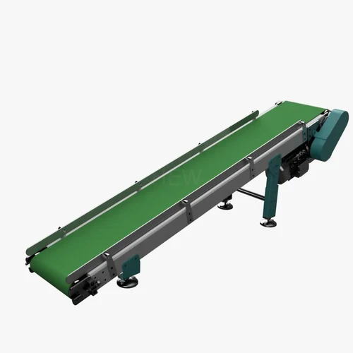 Green Pvc Plain Belt Conveyor