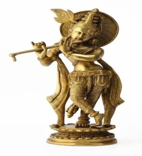 Lord Krishna Brass Statue