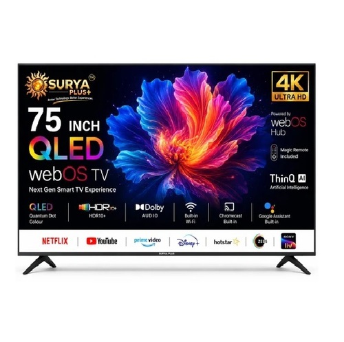 Surya Plus 75 Inch Qled Webod Smart Led Tv