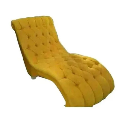 Yellow Wooden & Fabric Lounge Seating Chairs