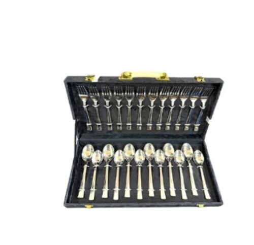 24 Piece Tea Spoon And Tea Fork Set