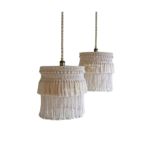 Boho Macrame Fringe Chandelier