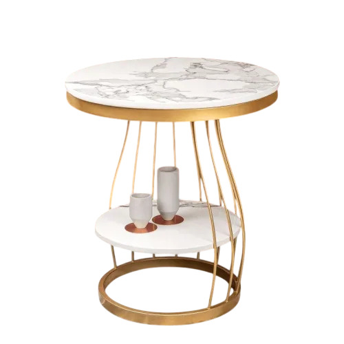 Circular Marble Side Table