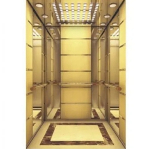 Golden Decorative Elevator Cabin
