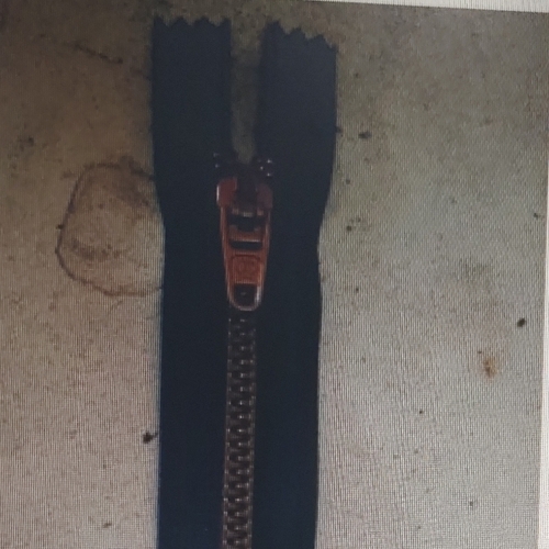 Jeans brass zipper