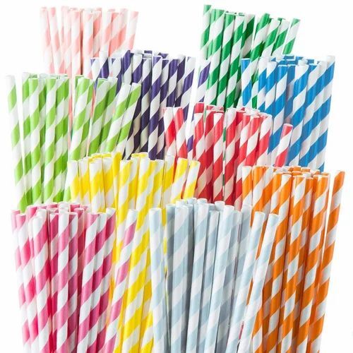 Multicolor Disposable Paper Straw