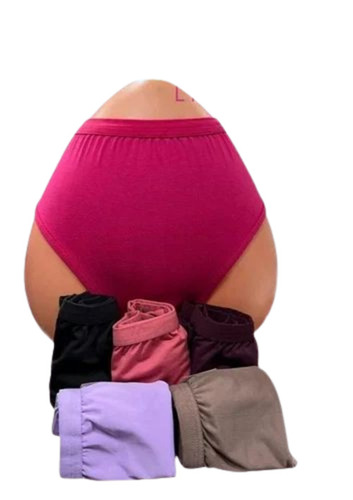 Pink Cotton Plain Panties