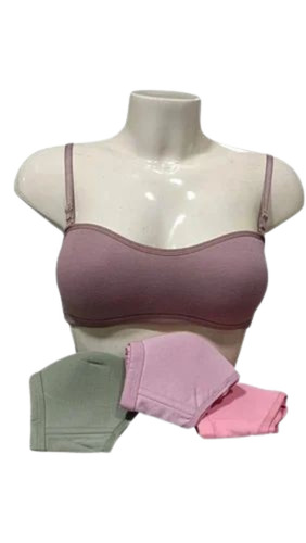 Plain Cotton Padded Bra