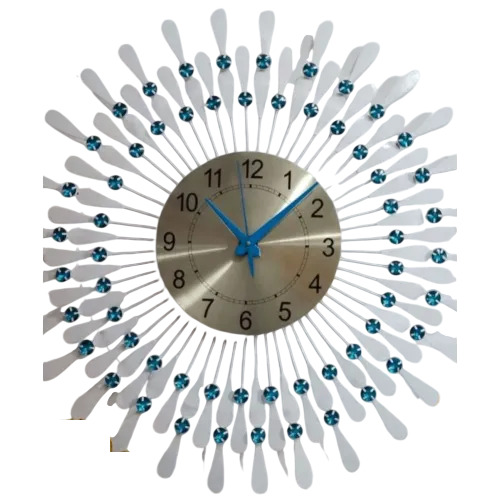 Round Crystal Wall Clock