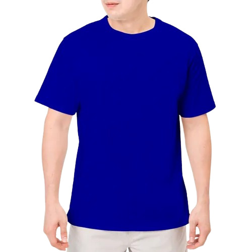 Royal Blue Color Plain Cotton T Shirt