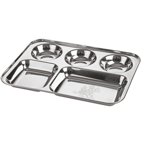 Ss 5 Compartment Plate