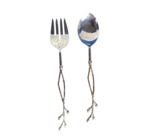 Stainless Steel Twin Handle Spoon Fork Cutlery Set