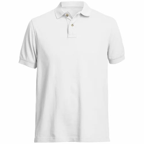 White Color V Neck Cotton T Shirt