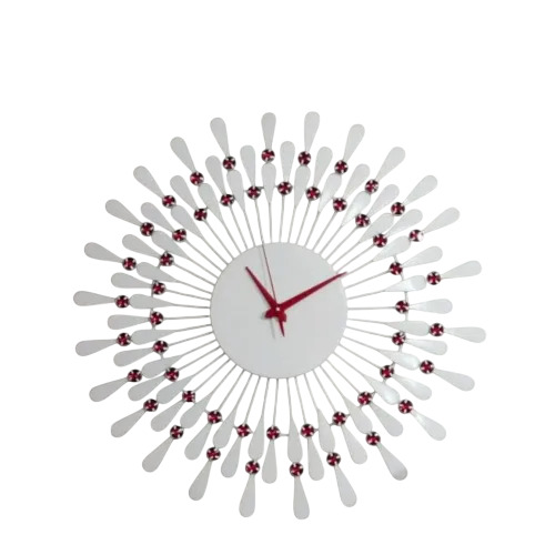 White Crystal Wall Clock