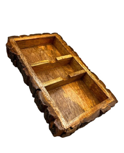 Wooden Bark Serving Tray