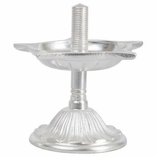 4 Inch Panchmukhi Silver Diya