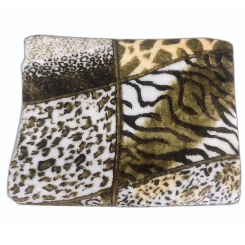 8mm Tiger Print Mink Blanket