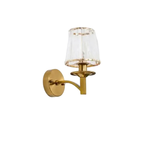 Adrik Gold Modern Glass Wall Light