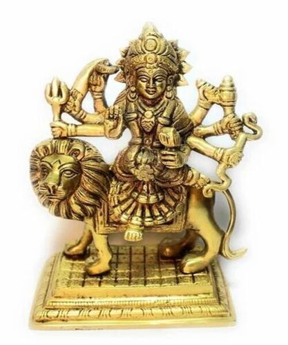 Brass Hindu Goddess Durga Statue