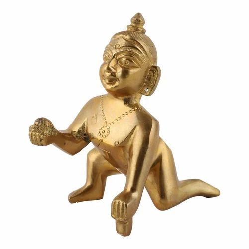 Brass Laddu Gopal Statue